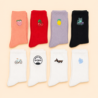 Chaussettes de sport en coton tricoté colorées de haute qualité, logo personnalisé directement de l'usine, chaussettes décontractées unisexes en gros