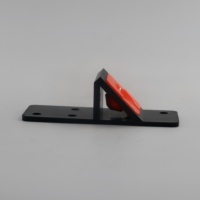 Prisma Angular Mini para Estación Total, Plástico Negro y Rojo, Diámetro 12.7mm, Prisma de Monitoreo