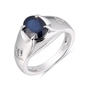 Trendy 2023 Men's Jewellery Fashion Jewelry Factory Wholesale Accessories Rhodium Plated Big CZ Diamond Popular Ring