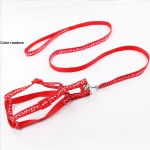 Harness Hewan Peliharaan Merek CAY Bahan Nilon dengan Bantalan, Pola Cetak, Pita, Perlengkapan Jalan-Jalan Anjing Kucing yang Modis, Anti-Ledakan, dan Tahan Tarikan - Product Image 6