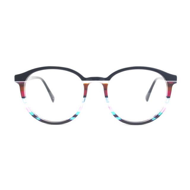 New Arrival Round Glasses Modern Design Eyewear Frames High Quality Eyewear Frames Acetate Eyeglasses Frames 2025 Unisex Glasses