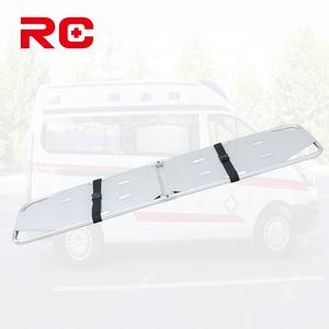 Suministro de fábrica, aleación de aluminio de alta resistencia, plegable, cuchara plegable, transferencia de emergencia, dos camillas plegadas - Product Image 1