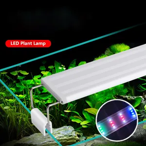 Zaohetian anahtarı renk değişikliği teleskopik dirsek sucul bitkiler lamba masa akvaryum lambası akvaryum led ışıkları
