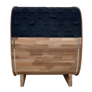 Sauna extérieur commercial en bois massif pour 3 personnes, sauna carré électrique avec chauffage 6KW, salle de vapeur sèche écologique, sauna domestique - Product Image 2