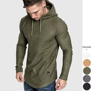 Mens Workout Sweatshirt Athletic Hoodies - Stylish Gym Running Hoodies Lightweight Pullover long sleeve sport sweater jumpers