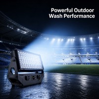 Flimmerfreie 48x20W RGBW LED-Wallwasher-Leuchte IP65 für Außenbereich, Architekturbeleuchtung, Stadtbeleuchtung, Gebäudefassaden und Bühnenbeleuchtung