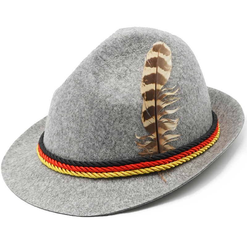 Lojoutye 2025 Vintage German Hat Traditional Fedora With Feather Sun Hat Ladies For Oktoberfest Parties Cloth Sun Hat Outdoor Events 65646f20 Ecdc 4f6e 9381 25ba1261b5cd.18dcfa535e5bb87f9fa1aef61d260af5