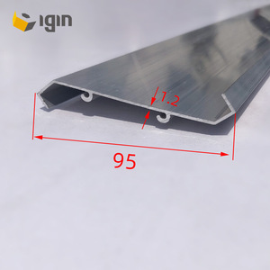 Lamelles en aluminium Igin de 95 mm de large et 1,2 mm d'épaisseur, extrusion anodisée, usage industriel et civil - Product Image 3