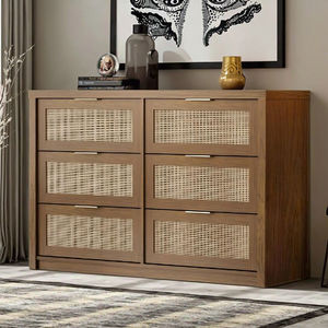 Meubles de salon d'intérieur de maison Offre Spéciale commode rétro à 6 tiroirs commode de style campagnard moderne personnalisée en gros - Product Image 3