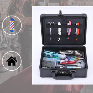 Boîte de rangement <span class=keywords><strong>professionnelle</strong></span> pour coiffeur, en aluminium portable, avec logo personnalisé, couleur or, pour la coupe de cheveux, le toilettage, la <span class=keywords><strong>coiffure</strong></span>, valise, boîte à outils de <span class=keywords><strong>coiffure</strong></span> - Product Image 3