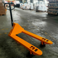 Chariot élévateur manuel à fourche haute capacité 2,5 tonnes, modèle JD-3, hauteur de levage 85 mm, roues en PU pour terrains accidentés