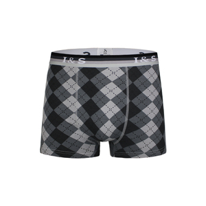 Boxer da uomo di fascia alta in cotone lavorato a maglia traspirante con Design Argyle pantaloncini di biancheria intima multicolore per il commercio all'ingrosso - Product Image 5