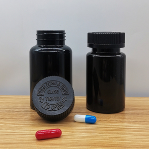 Bouteilles de pilules avec bouchons résistants aux enfants bouteilles vides en plastique pour animaux de compagnie pots de stockage de pilules bouchons à vis 60 <span class=keywords><strong>cc</strong></span> 100 <span class=keywords><strong>cc</strong></span> 150 <span class=keywords><strong>cc</strong></span> - Product Image 3