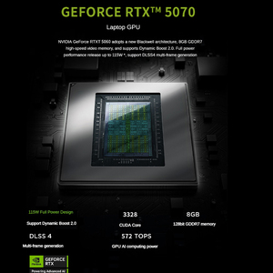 โน้ตบุ๊กเกมมิ่ง Lecoo Bellator 7000 ปี 2025 R9-8945HX 16GB 1TB GeForce 8GB-RTX 5060 หน้าจอ 16 นิ้ว 180Hz 2.5K สำหรับอีสปอร์ต Lecoo Bellator - Product Image 4