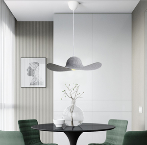 All'ingrosso Design popolare grande forma di <span class=keywords><strong>cappello</strong></span> <span class=keywords><strong>lampadario</strong></span> bianco caldo <span class=keywords><strong>per</strong></span> hotel paralumi a soffitto medio - Product Image 1