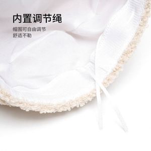 หมวกเบเร่ต์ลายเสือดาวขนแกะสำหรับผู้หญิงแฟชั่นฤดูใบไม้ร่วงฤดูหนาวปี 2024 รุ่นใหม่ หมวกทรงแบนแบบทหารเรือ อุ่นสบาย - Product Image 5