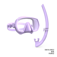 Masque de plongée à lentille unique HD pour adultes, tuba de plongée, kit de plongée en apnée, tuyau en silicone, ensemble de plongée