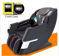 Fauteuil de massage commercial intelligent anti-hydrolyse en cuir PU pour la relaxation corporelle avec carte de membre à code QR