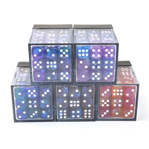 फैक्ट्री ओम कस्टम दो रंगों रंगीन ग्लिटर 36 पैक 12 मिमी 6 पक्षीय मिनी डाइस के लिए सेट 12 मिमी 6 पक्षीय मिनी डाइस के लिए सेट - Product Image 6