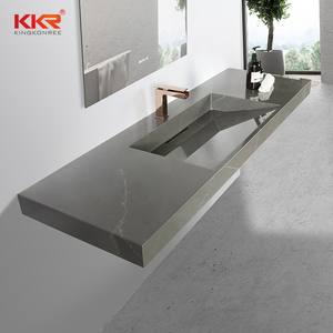 Lavabo Suspendu en Marbre Massif de Taille Personnalisée pour Projets de Salle de Bain - Product Image 1