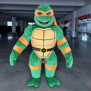 เครื่องแต่งกายมาสคอตแบบเป่าลมสำหรับผู้ใหญ่<span class=keywords><strong>เต่า</strong></span><span class=keywords><strong>นินจา</strong></span>ภาพยนตร์/เกม/ตัวการ์ตูนออกแบบได้ตามต้องการ - Product Image 5