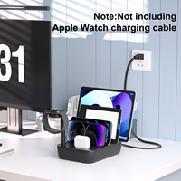 Penjualan Terbaik 70W 4-in-1 pengisi daya nirkabel berdiri OTP & OVP dilindungi pengisi daya ponsel untuk iPhone 13/14/15/16