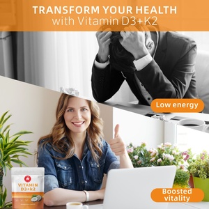 Compléments alimentaires en gros D3+K2 en gélules molles, soutient l'immunité et la santé cardiaque, vitamines pour adultes, compléments alimentaires OEM/ODM - Product Image 6