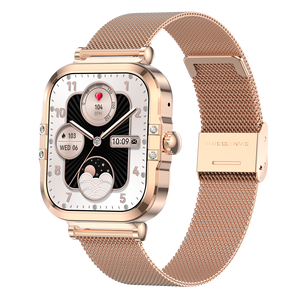 שעון חכם עם מסך מגע HK82 עם בלוטות', שעון יד לנשים, מתאים לטלפונים מבוססי iOS ואנדרואיד - Product Image 3