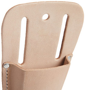 Étui pour outils de jardinage artisanal, pochette en cuir personnalisée faite à la main avec deux poches, boucle de ceinture pour sécateurs et outils de plein air - Product Image 5