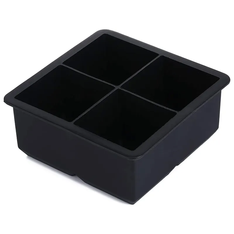 Portable Giant Mini whisky Food Grade flessibile Top Seller Silicone rotondo a nido d'ape Bin con coperchio Ball Ice Cube Tray