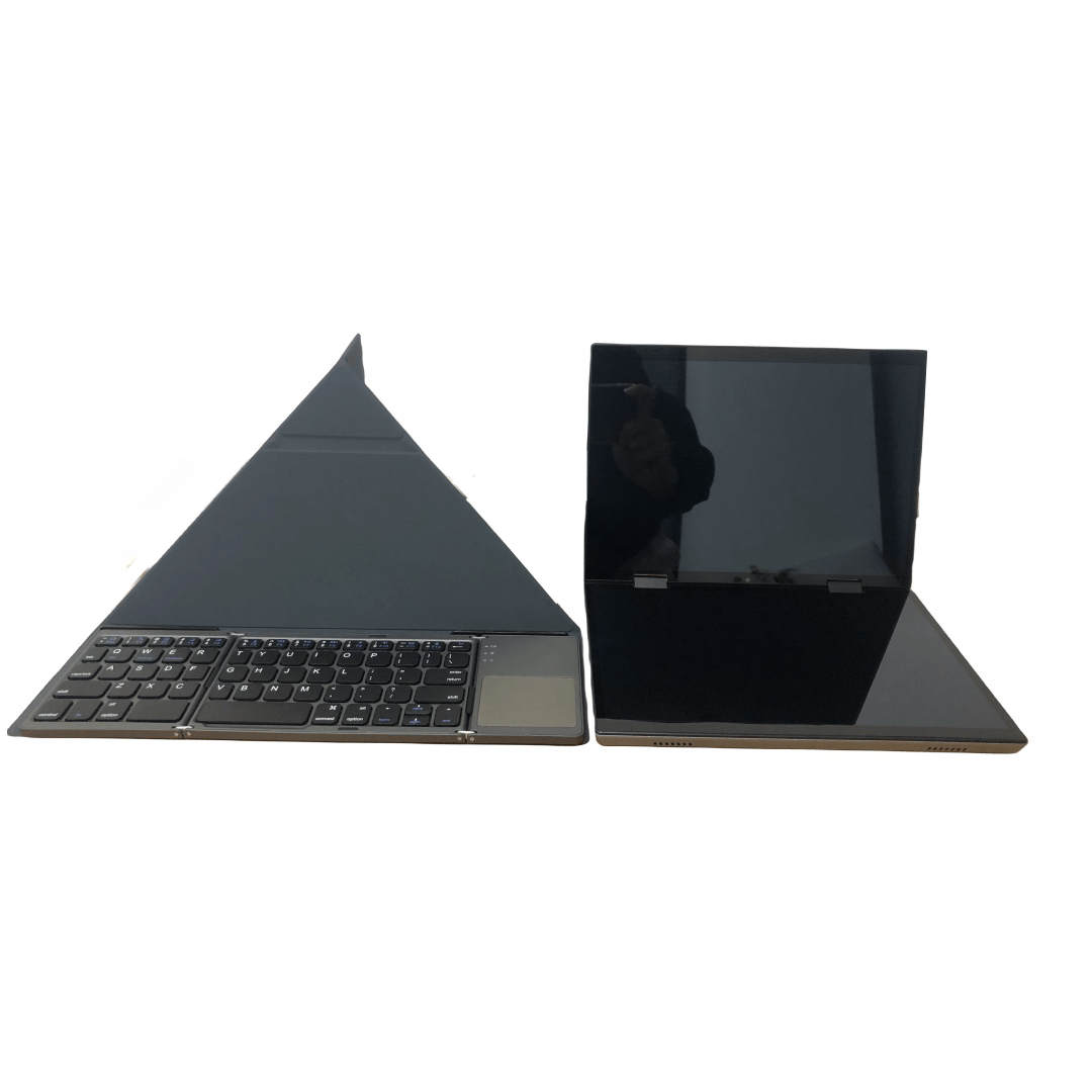 Doble pantalla de 10.5 pulgadas con teclado