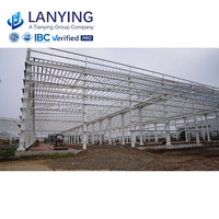 Bâtiment d'entrepôt en structure métallique préfabriquée moderne de 3000 mètres carrés prêt à l'emploi pour l'école, le bureau, l'usine alimentaire