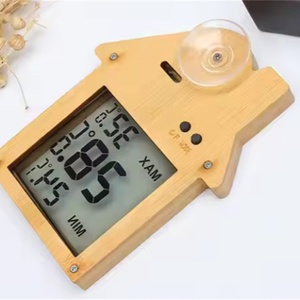 Hygromètre, thermomètre d'humidité, affichage de la température, thermomètre de table en bois - Product Image 3