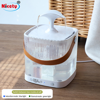 Fontaine à eau automatique pour chien, distributeur d'eau sans fil avec capteur, filtration continue, design silencieux, utilisation en intérieur