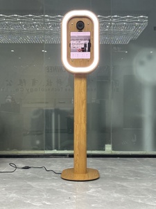 New xu hướng hạt gỗ Selfie guac iPad không khí/Pro DSLR Photo Booth máy với điều khiển từ xa/ứng dụng điều khiển LED RGB ánh sáng và trường hợp chuyến bay - Product Image 3