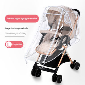 Capa de Chuva para Carrinho de Bebê Fabricada na China, Dobrável, Transparente, Tamanho Personalizado para 0-3 Anos - Product Image 4