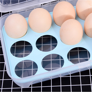 Japanese-style 15-compartment <b>egg</b> <b>storage</b> box, anti-collision <b>egg</b> <b>storage</b> container for refrigerators, portable <b>egg</b> tray. - Product Image 2
