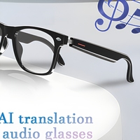 Lunettes Intelligentes de Traduction IA, Lunettes Audio à Commande Tactile pour les Voyages