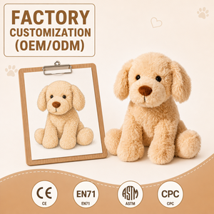 ตุ๊กตาสุนัขแบบกำหนดน้ำหนัก<span class=keywords><strong>ได้</strong></span> ของเล่นตุ๊กตาสัตว์นุ่มนิ่ม <span class=keywords><strong>ได้</strong></span>รับการรับรองมาตรฐาน CE/EN71/ASTM ผลิตจากใยฝ้าย PP ปลอดภัยต่อสิ่งแวดล้อม - Product Image 1