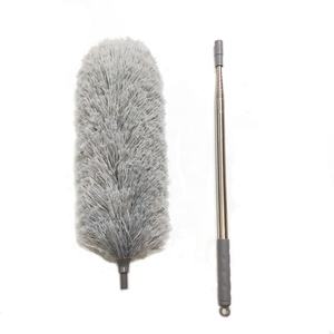 2.8m Manche <span class=keywords><strong>Télescopique</strong></span> <span class=keywords><strong>Microfibre</strong></span> Duster 110 Pouces Extensible avec Tête Pliable <span class=keywords><strong>Lavable</strong></span> Superfine Moelleux Nettoyage Voitures Maison - Product Image 4