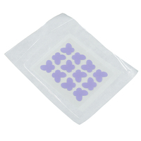 Patchs anti-acné écologiques en hydrocolloïde pour cicatrices d'acné, motif papillon coloré, formule végétalienne au thé vert, emballage individuel