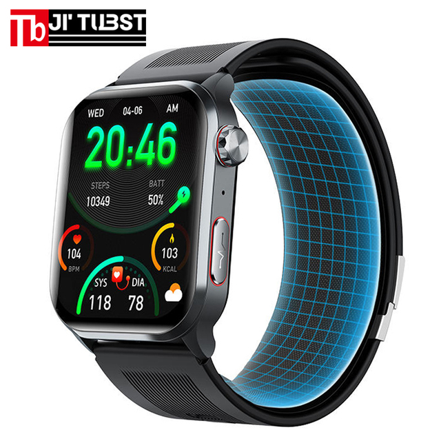 F530 Air Pump Blood Pressure ECG Smart Watch Sleep Heart Rate Blood Oxygen Monitoring Answer Calls Health Monitoring  Smartwatch