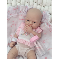 Poupée Bébé Fille en Silicone Corps Entier de 12 Pouces, Micro Prématurée, Modèle Alisa, Réaliste, Reborn, Surprise, Anti-Stress, Modifiable pour Enfants