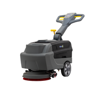 Mesin Pembersih Lantai Dorong Mini, Vacuum Cleaner Industri Tugas Berat, Mesin Penggosok Lantai Tanpa Baterai