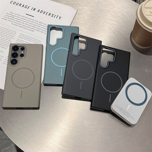 Siêu Mỏng Matte cứng PC không dây từ trường hợp điện thoại cho <span class=keywords><strong>Samsung</strong></span> Galaxy S25 cộng với S24 S23 S22 S21 siêu Lưu ý 20 đồng bằng Cover quay lại - Product Image 5