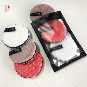 Éponges en microfibre recyclables, tampons doux pour le nettoyage du visage, éponges démaquillantes de haute qualité, forme personnalisée - Product Image 4
