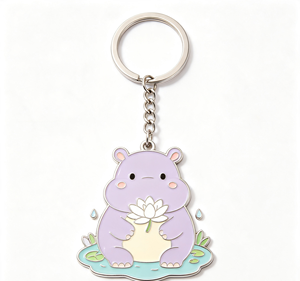Custom Capybara Keychain <b>Cute</b> Animal Metal <b>Keyring</b> Enamel Zinc Alloy Pendant Gift Souvenir - Product Image 4