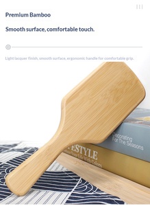 Brosse à barbe écologique avec manche en bois et poils doux pour un nettoyage et un soin délicats de la barbe. - Product Image 5
