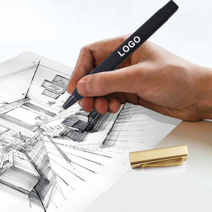 Bolígrafo de Diseño Cuadrado NP-096 con Logotipo Personalizado para Uso Promocional, Bolígrafo de Plástico Negro con Goma para Hotel, con Clip Metálico y Punta de 0.5 mm - Product Image 4