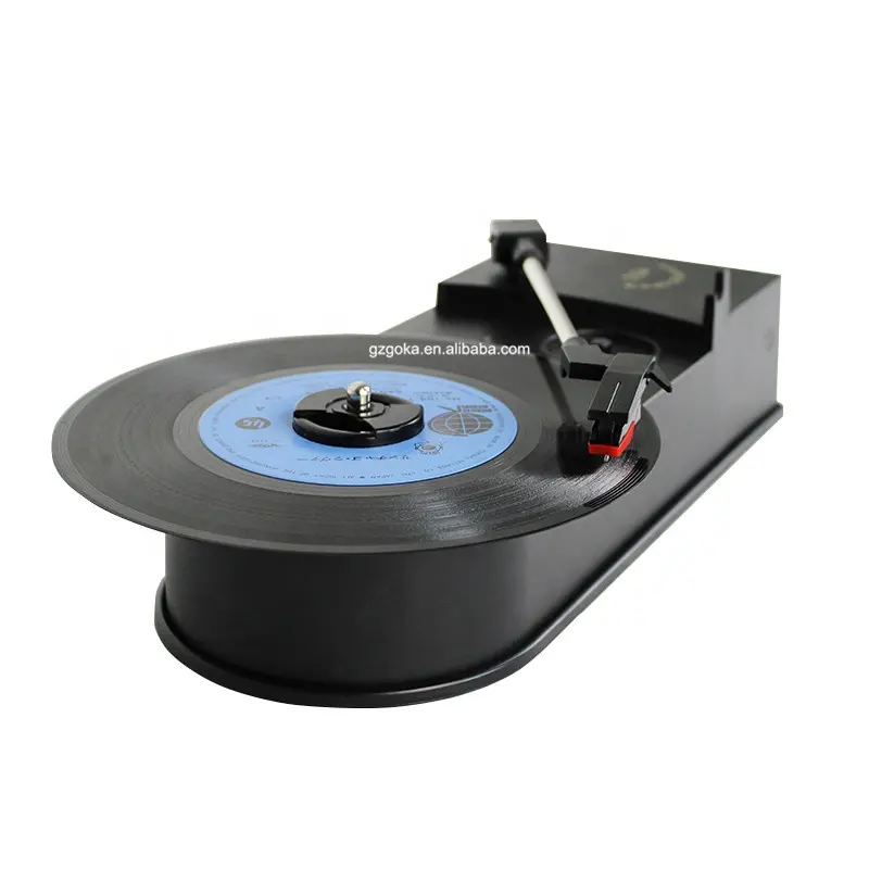 Mini stijl 2 snelheden draaitafel platenspeler voor 7 ''12'' vinyl records